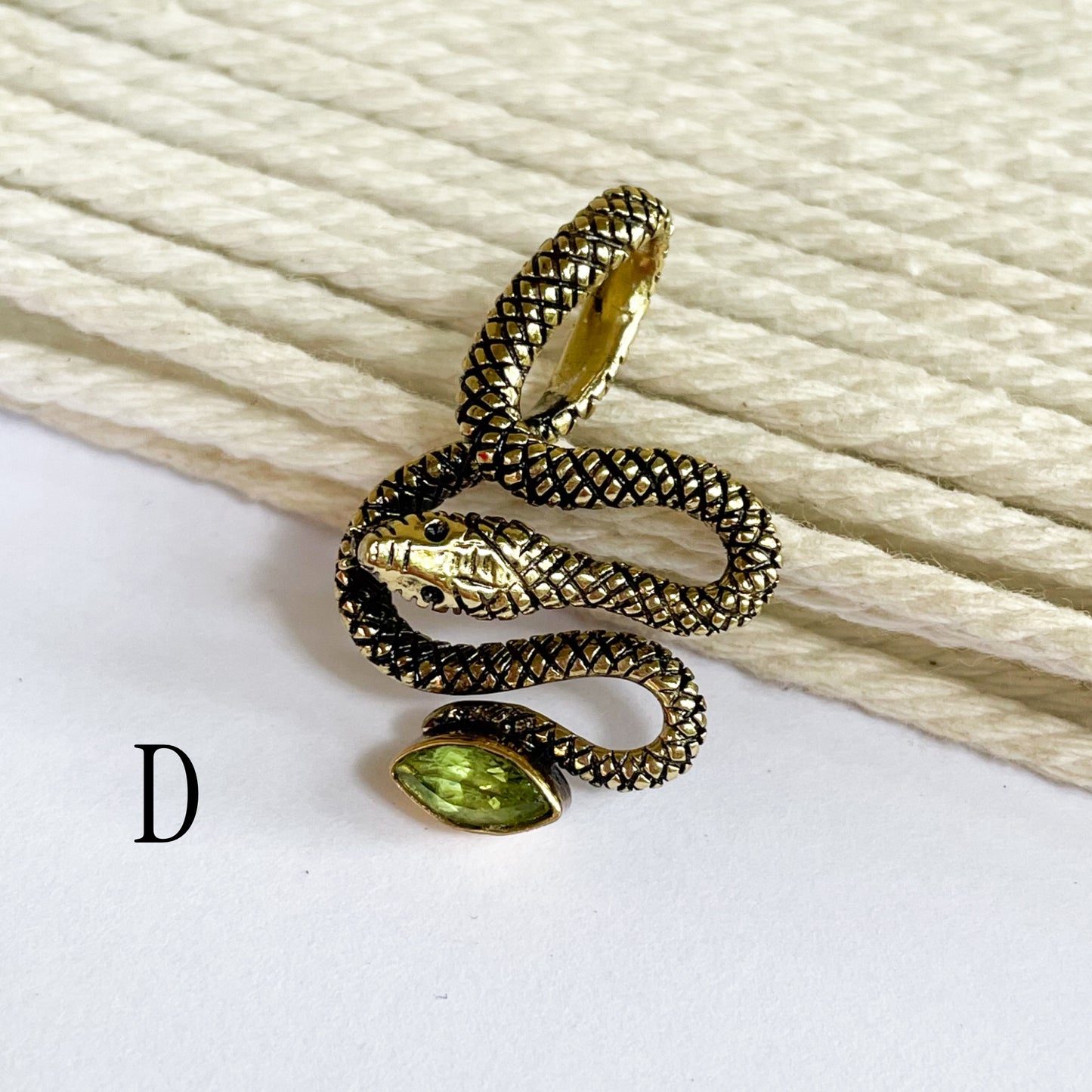 Snake Gemstone Pendants & Rings - Alchemia Gold