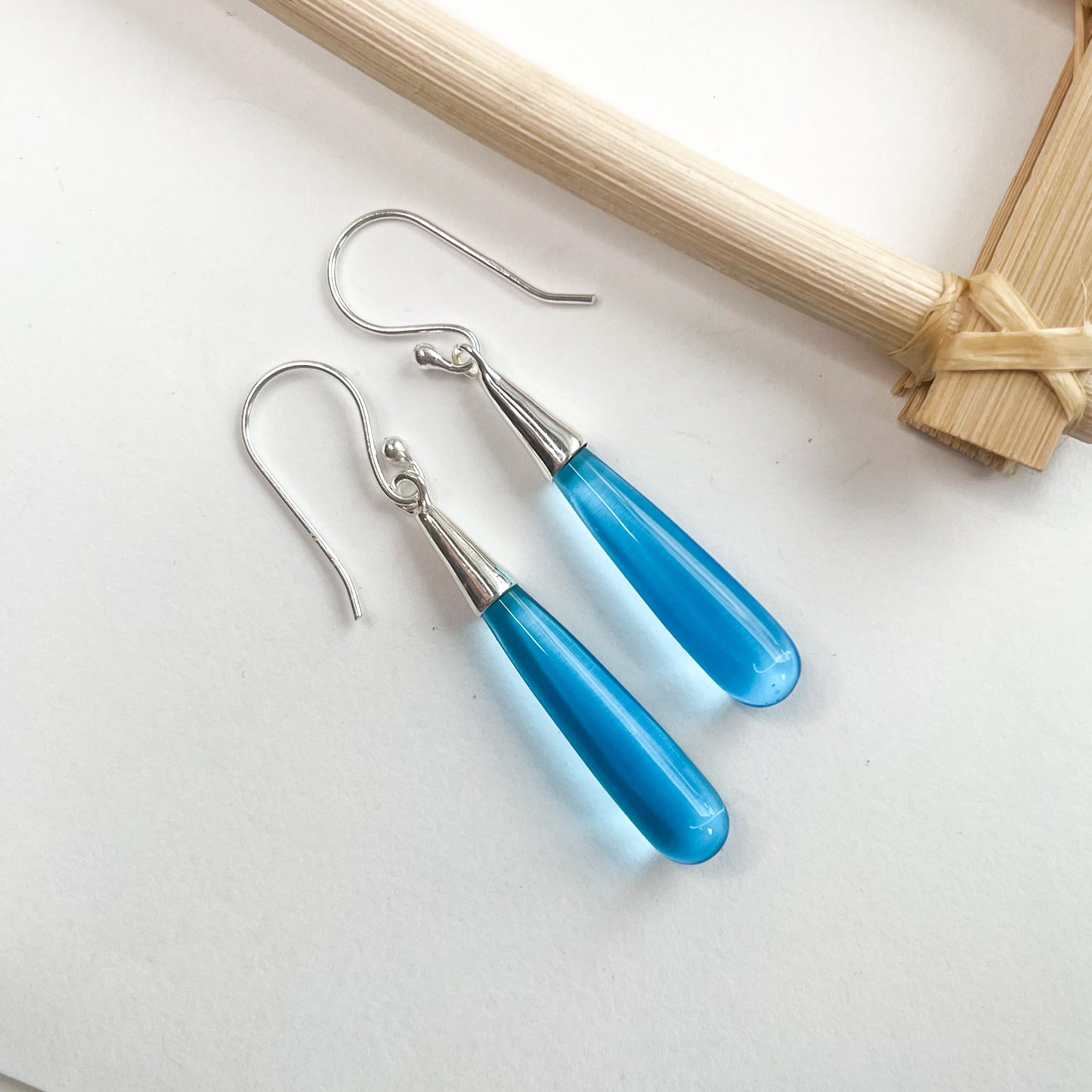 Variety of Color Drop Earrings - Both Metals