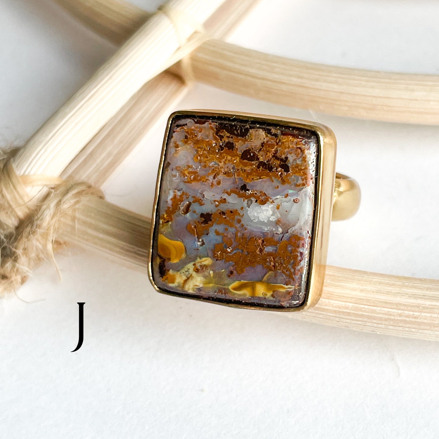 Boulder Opal Ring - Alchemia