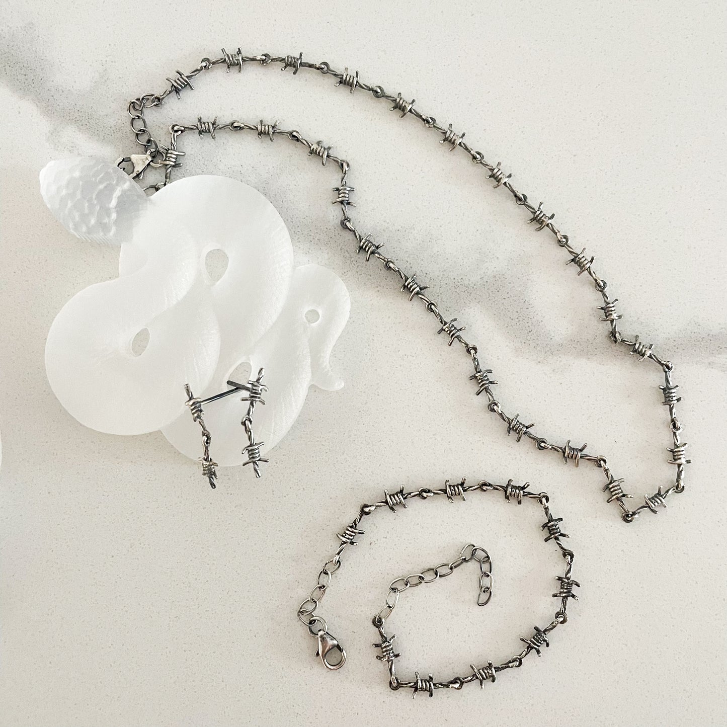 Barbwire Collection in Solid Sterling Silver