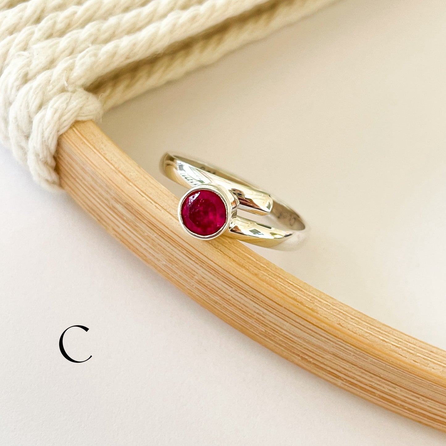 Gemstone Variety of Dainty Rings - Solid Sterling Silver