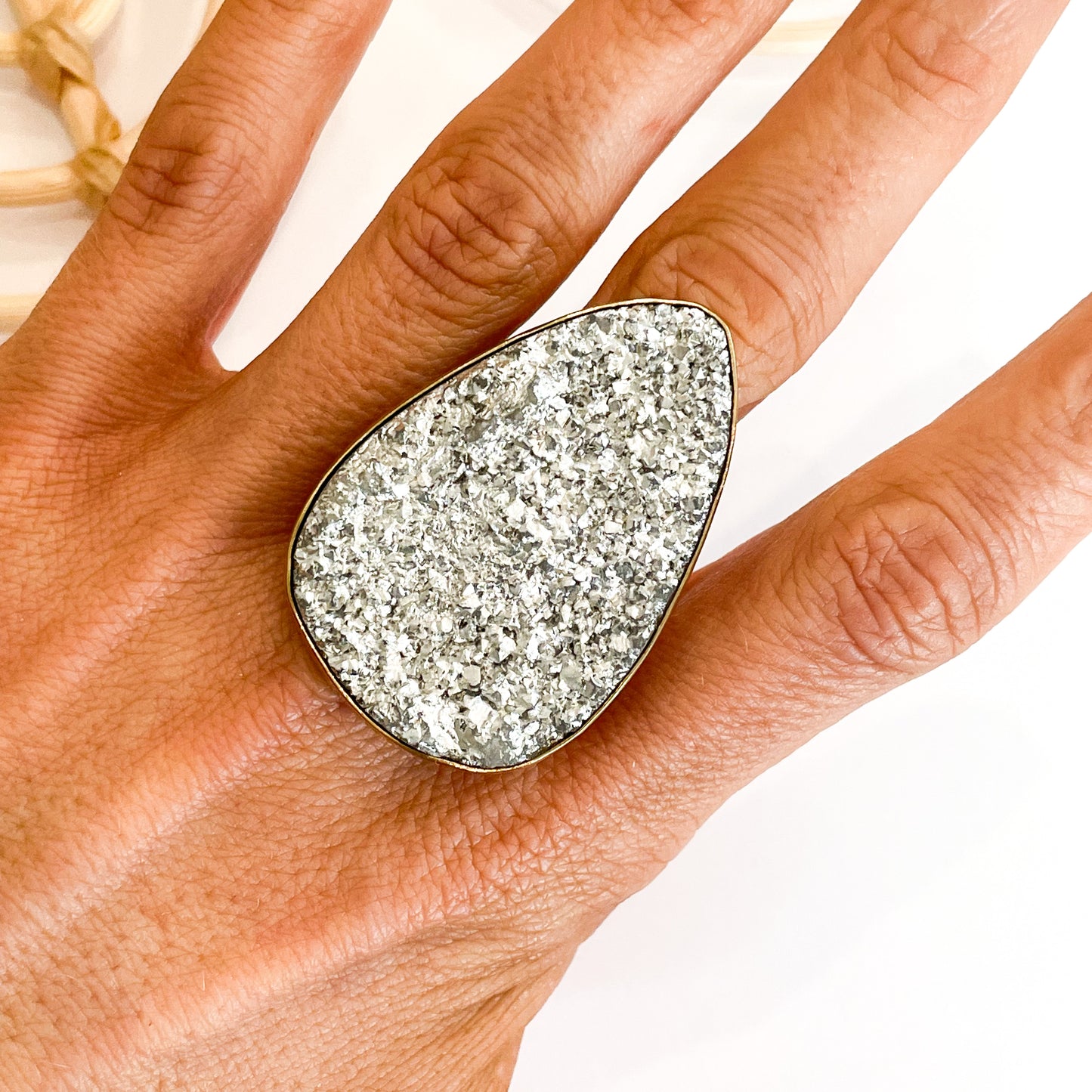 Aluminum Teardrop Ring - Alchemia