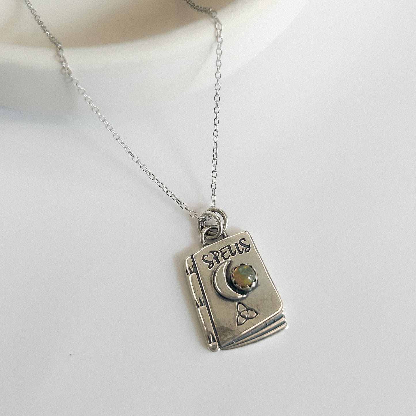 Ethiopian Spell Book Pendant - Solid Sterling Silver