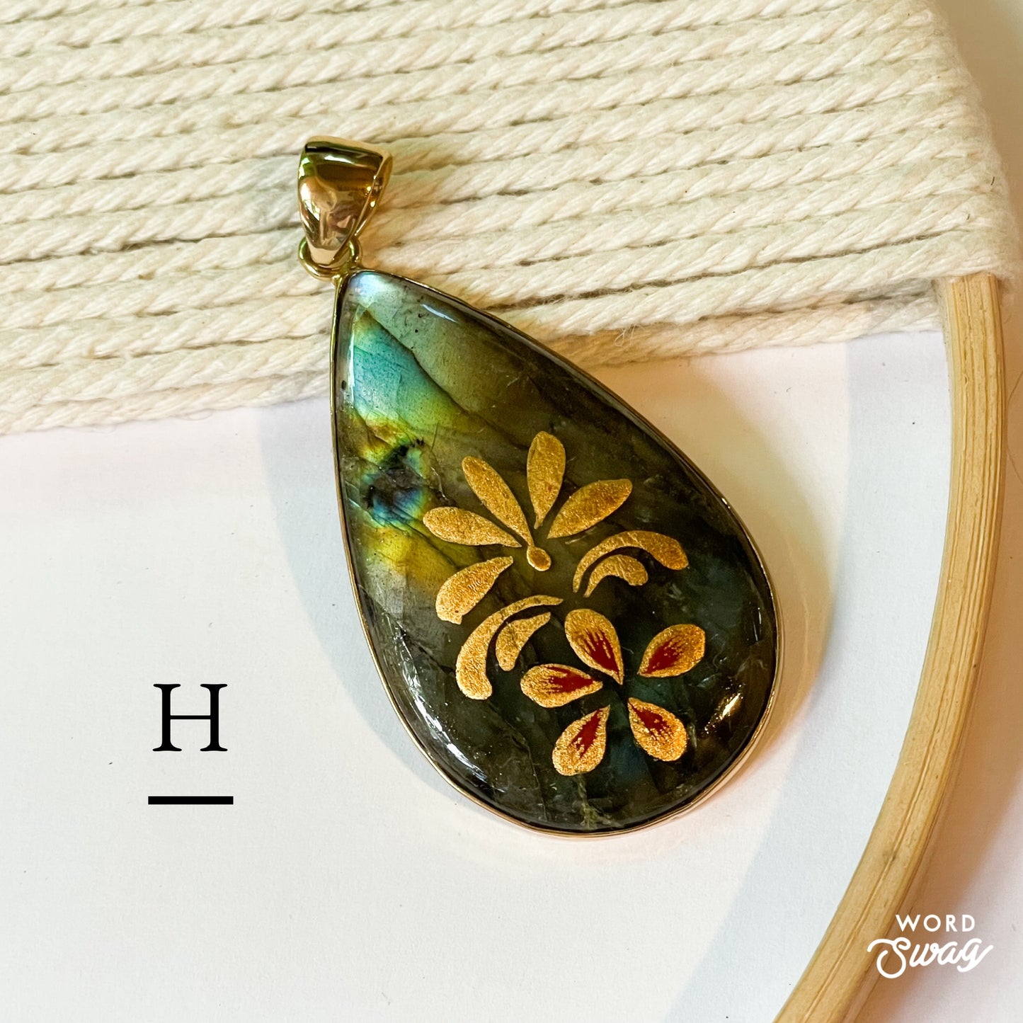 Painted Labradorite Pendant Mix-Alchemia