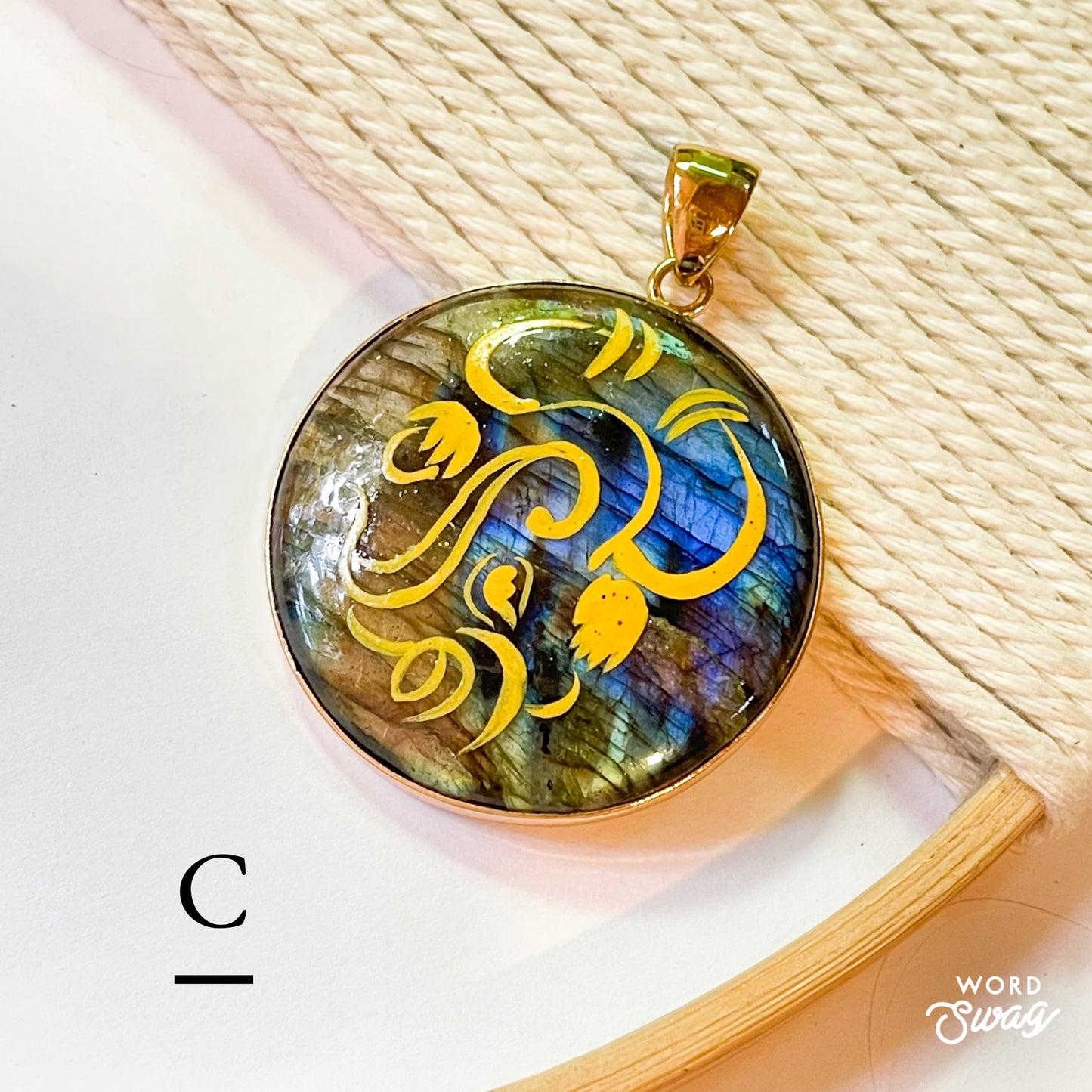 Painted Labradorite Pendant Mix-Alchemia