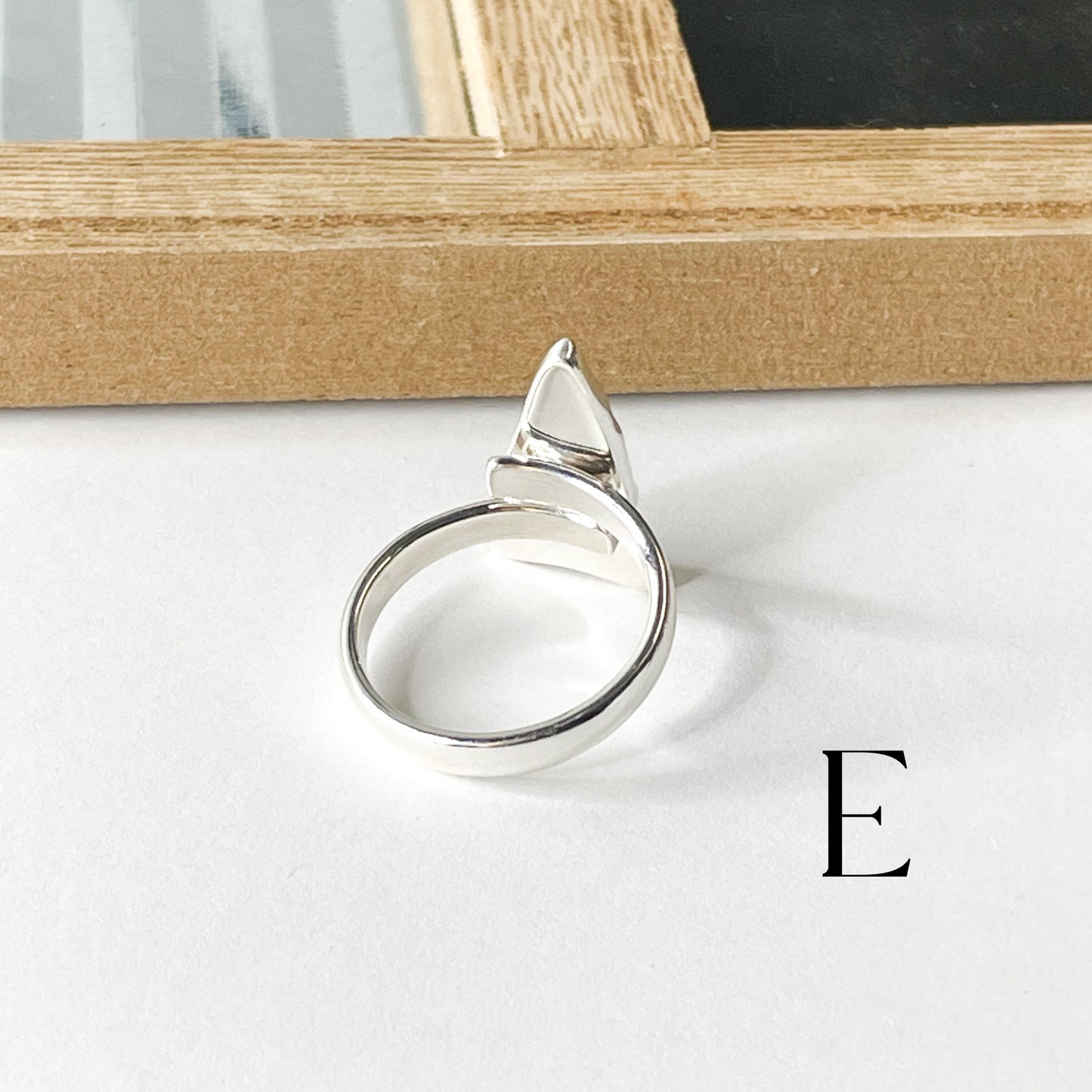 Colorful Glass Arrow Ring - Solid Sterling Silver