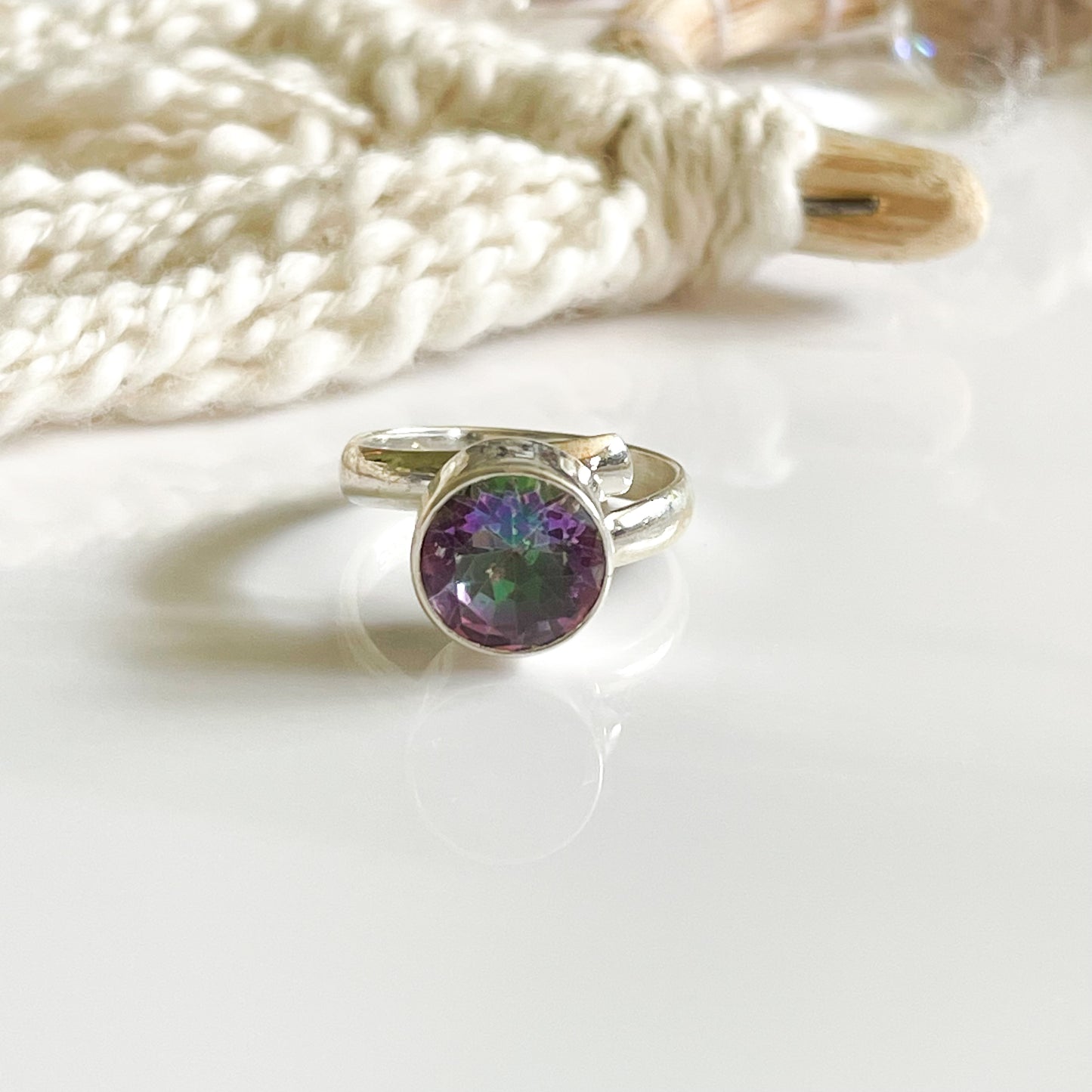 Bezel Mixed Stone SSS Ring Collection