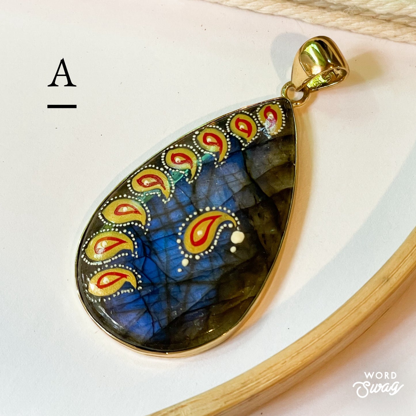 Painted Labradorite Pendant Mix-Alchemia