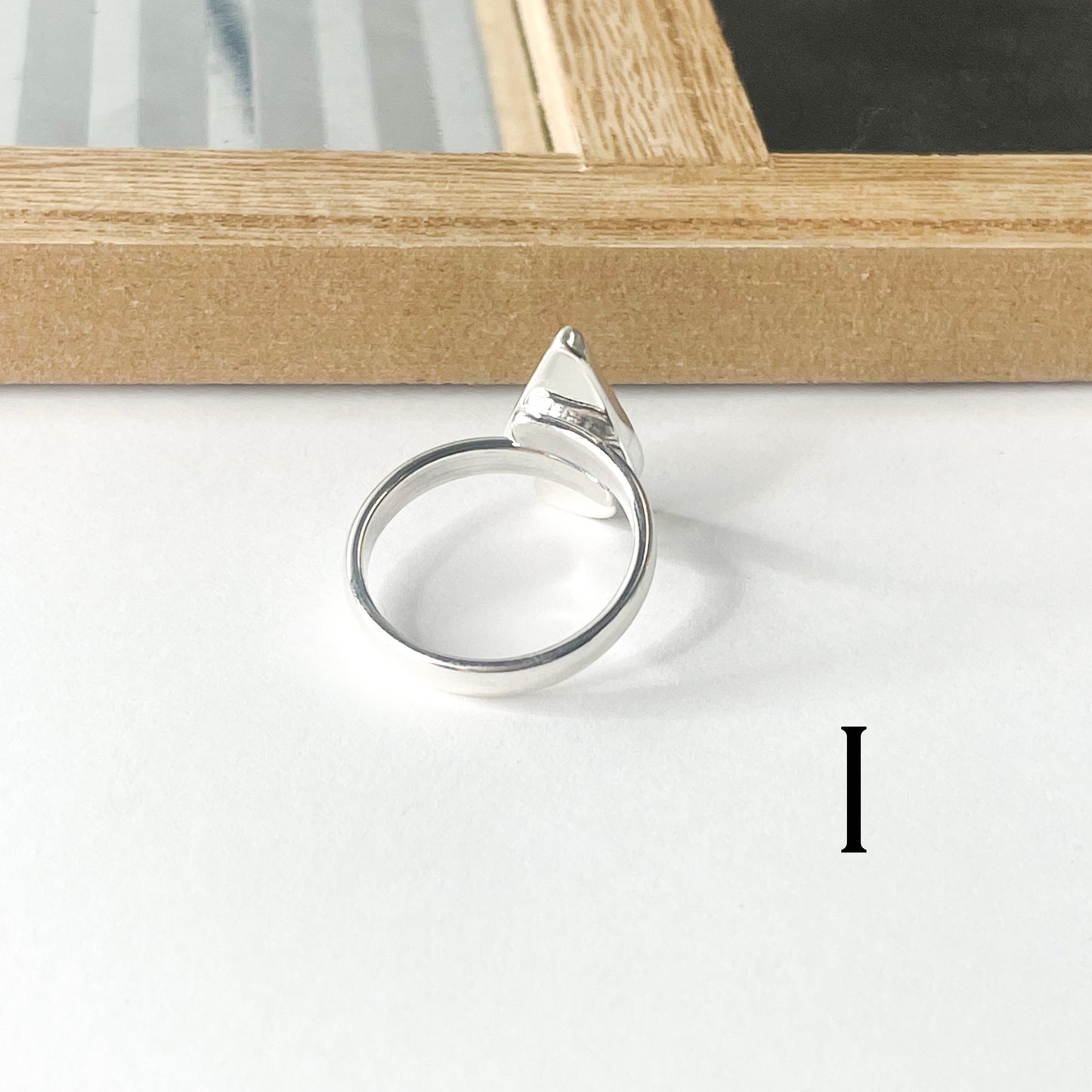 Colorful Glass Arrow Ring - Solid Sterling Silver