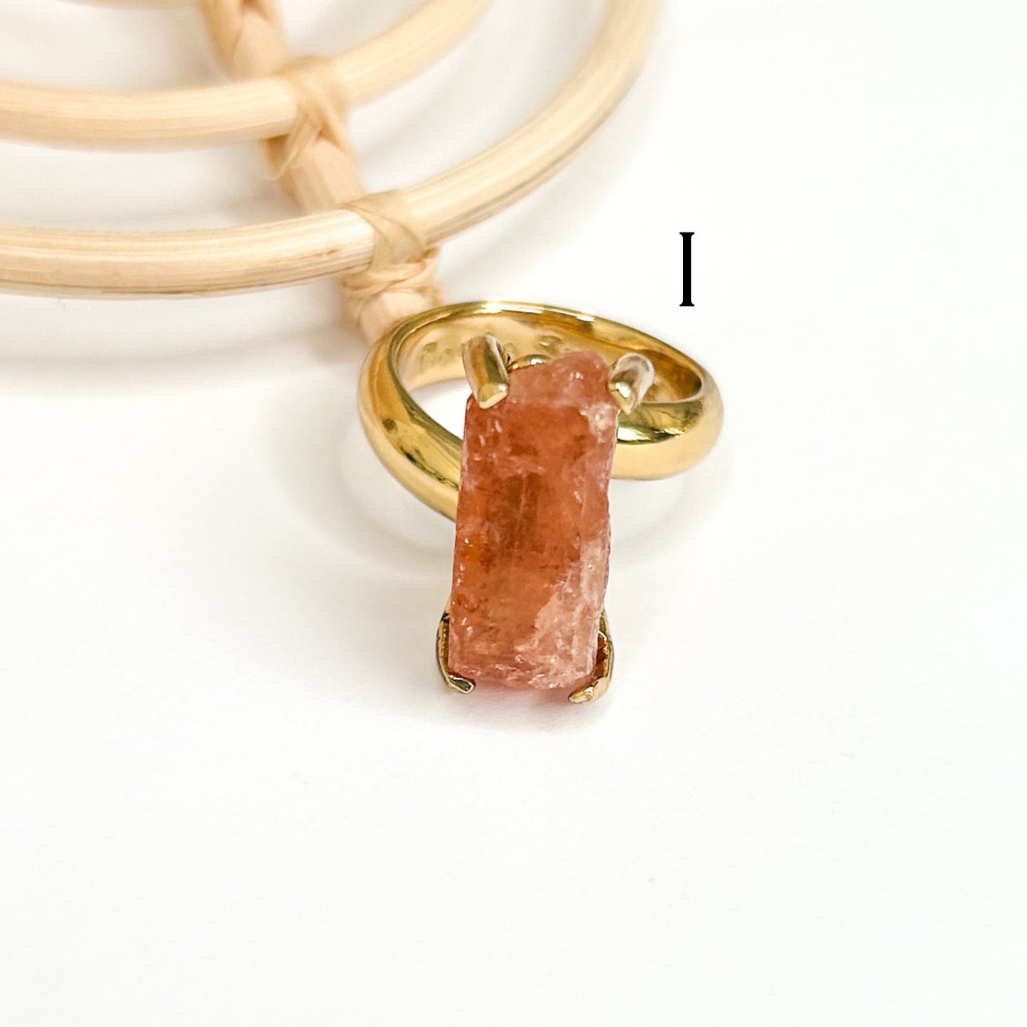Golden Imperial Topaz Ring Large - Alchemia