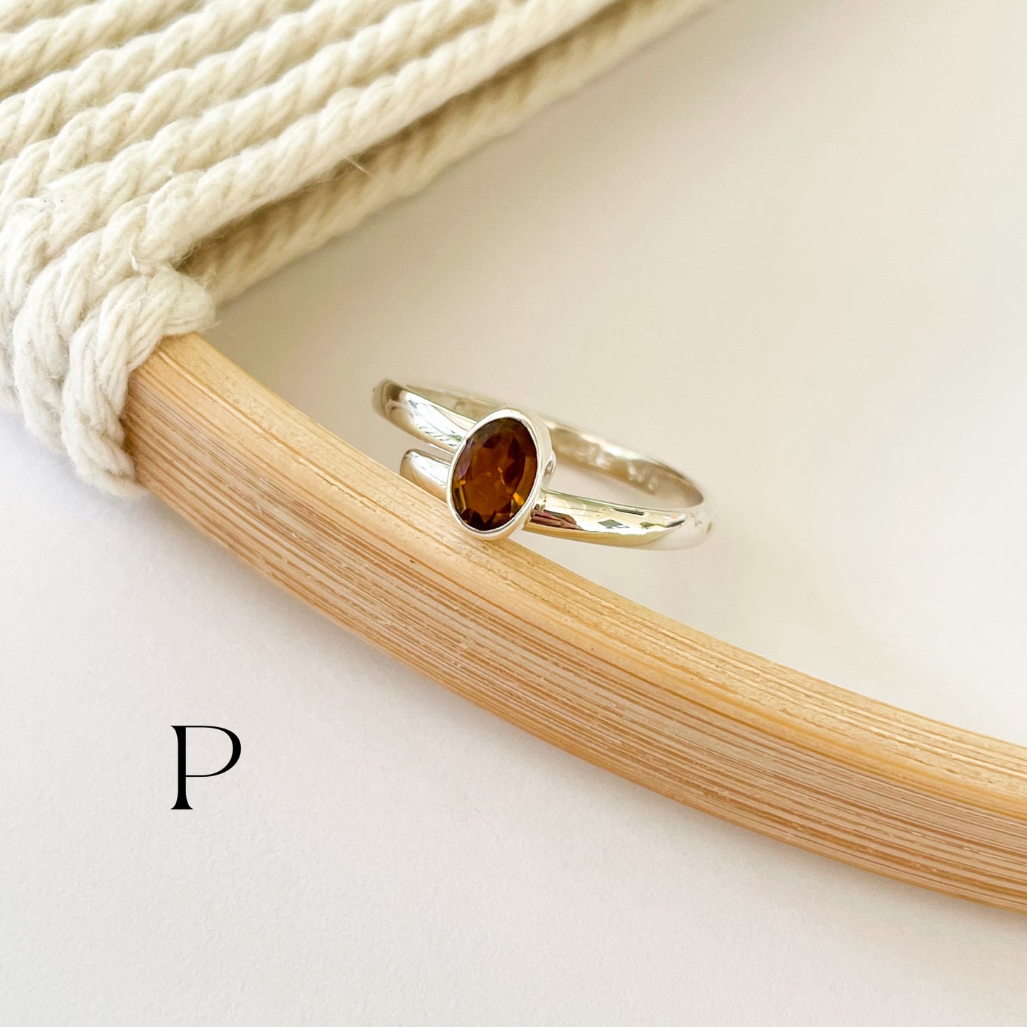 Gemstone Variety of Dainty Rings - Solid Sterling Silver