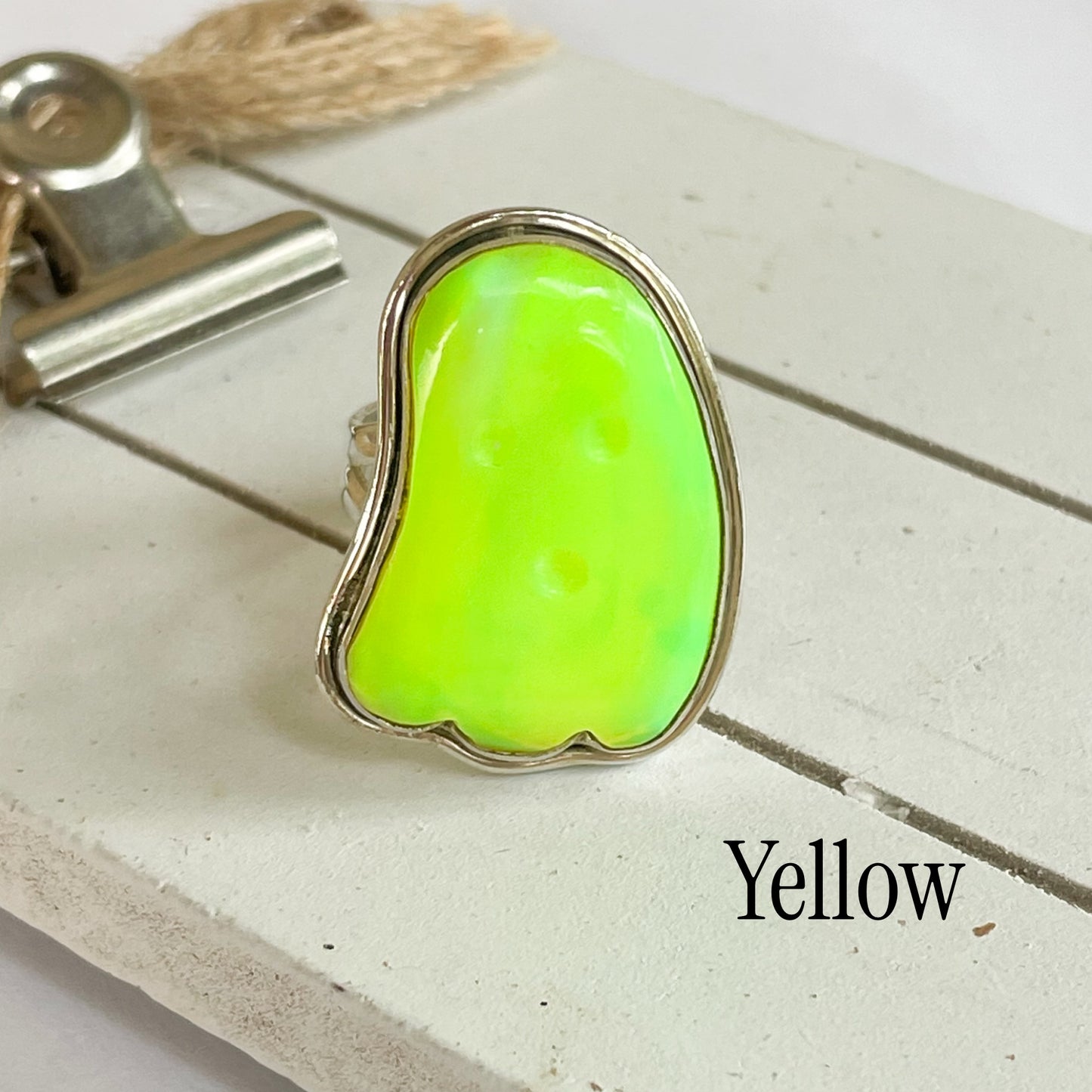 Galaxy Opal Ghost Rings - Solid Sterling Silver