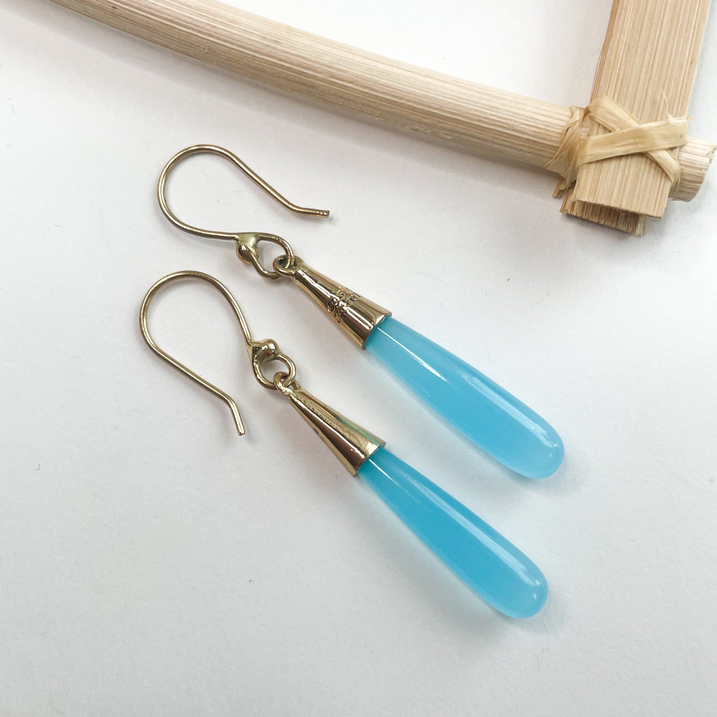 Variety of Color Drop Earrings - Both Metals