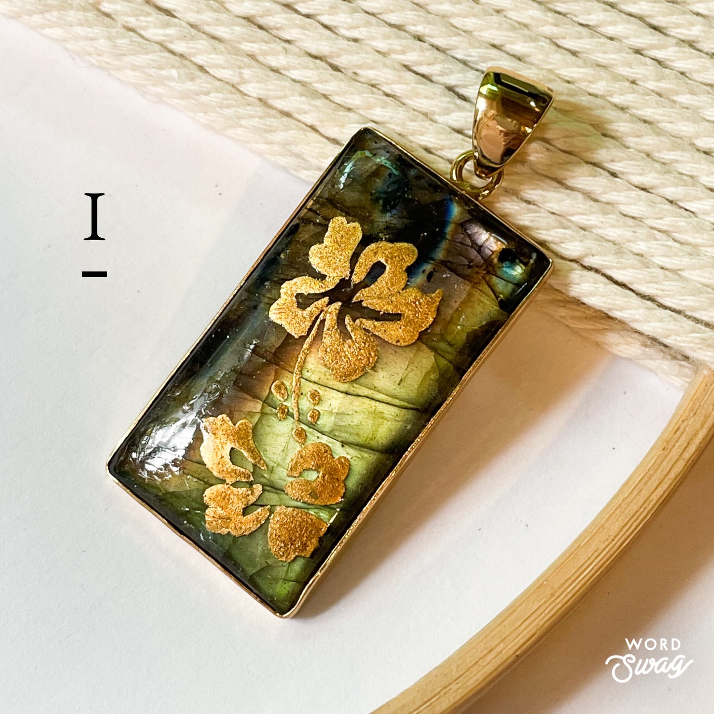 Painted Labradorite Pendant Mix-Alchemia