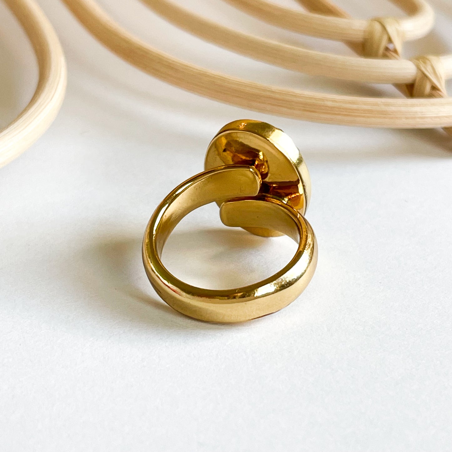 Black Rutile Quartz Ring - Alchemia