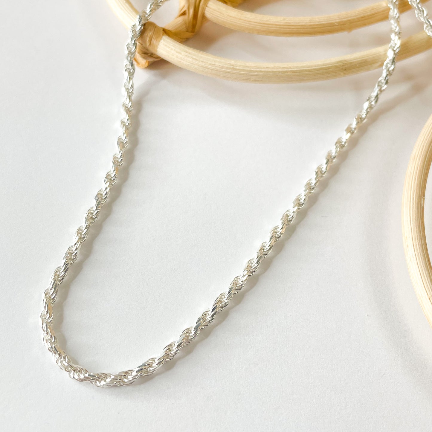 High Shine Diamond Cut Rope Chain