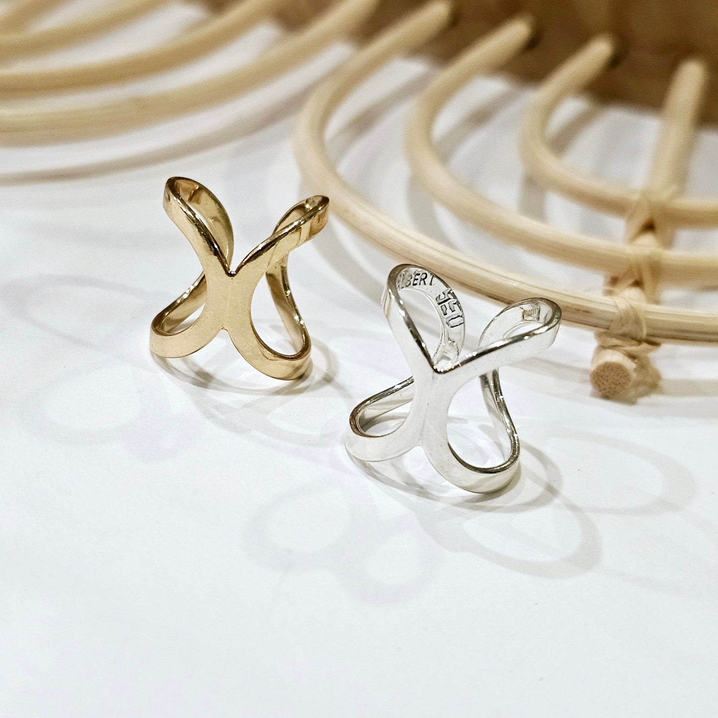 Twist Midi Ring - Sterling or Alchemia Gold