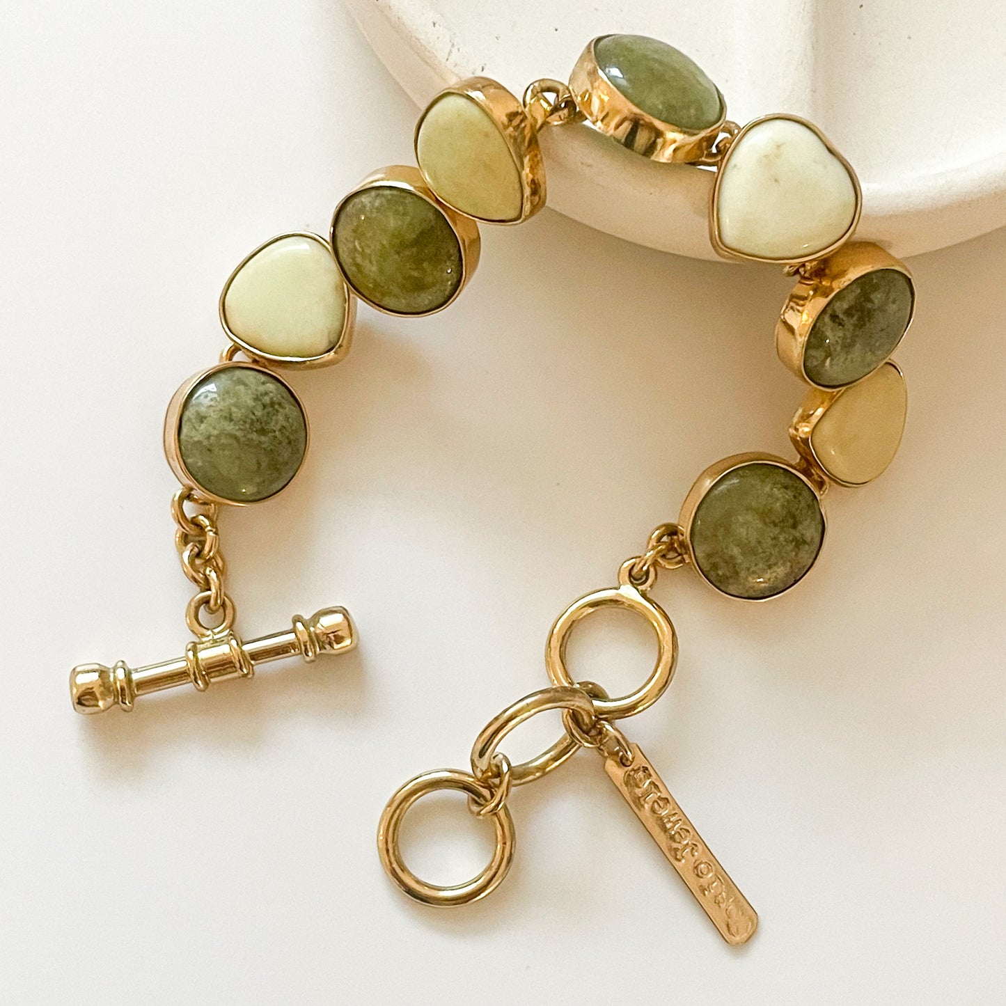 Jade & Heart Bracelet - Alchemia