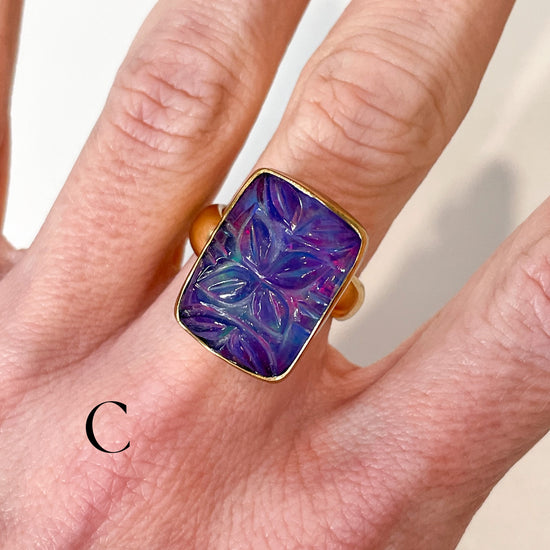 Opal Doublet Ring - Alchemia