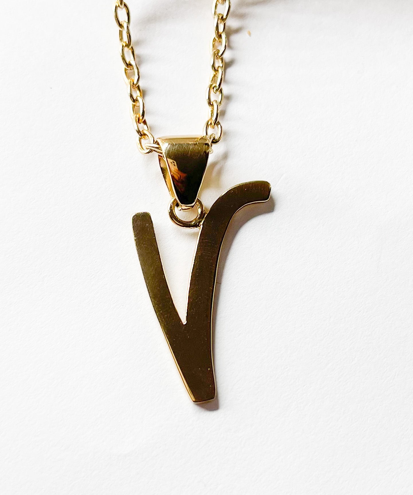 Initial "V" Pendant - Alchemia
