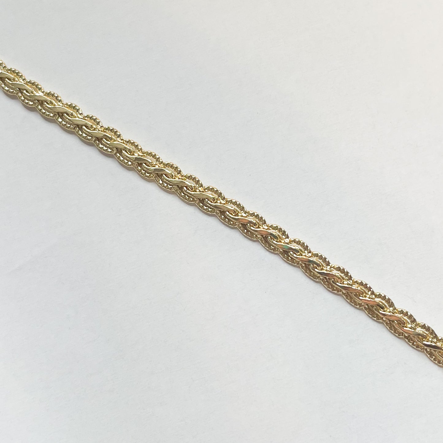 Flat Vintage Braid Chain - 18k Gold Filled