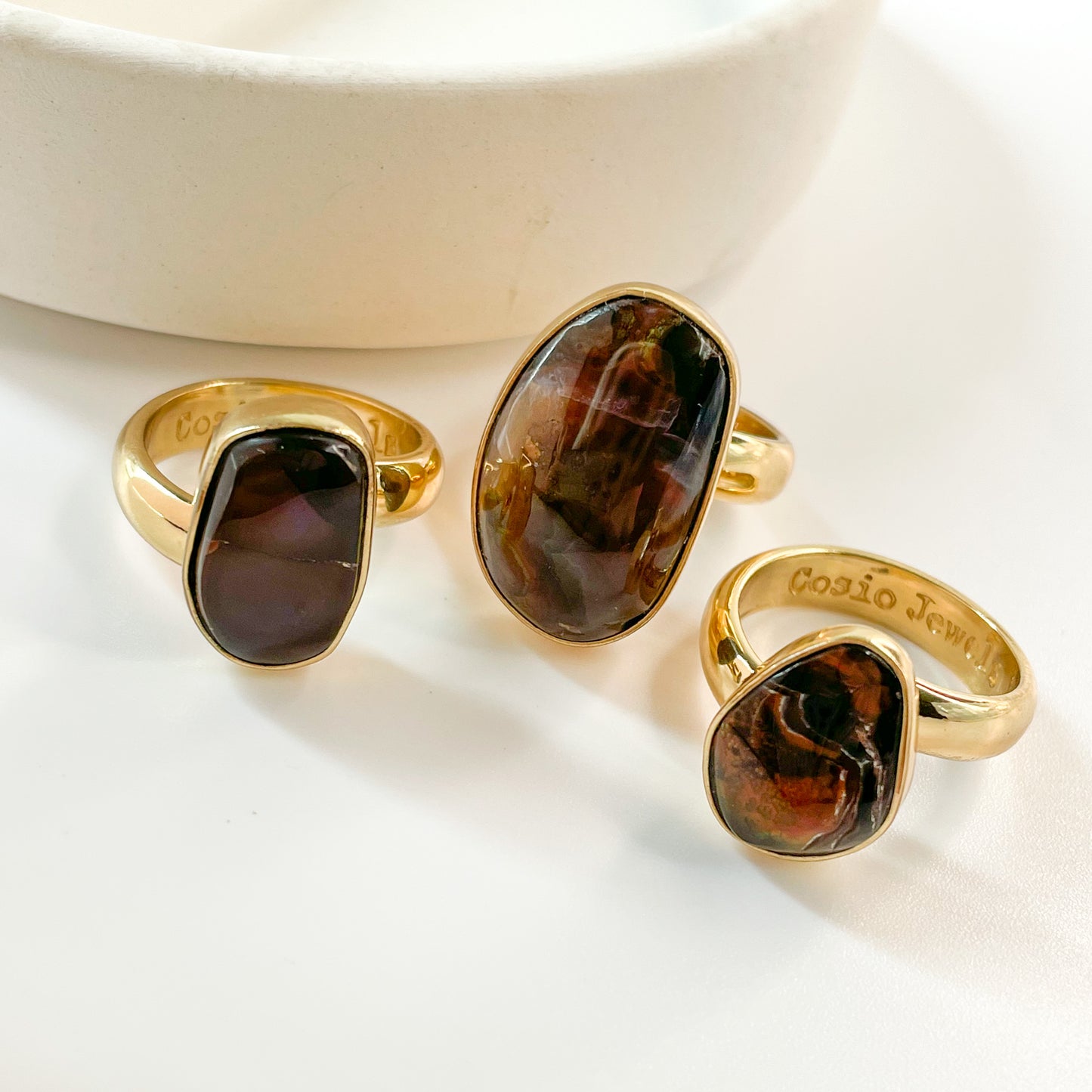 Mexican Fire Agate Ring - Alchemia
