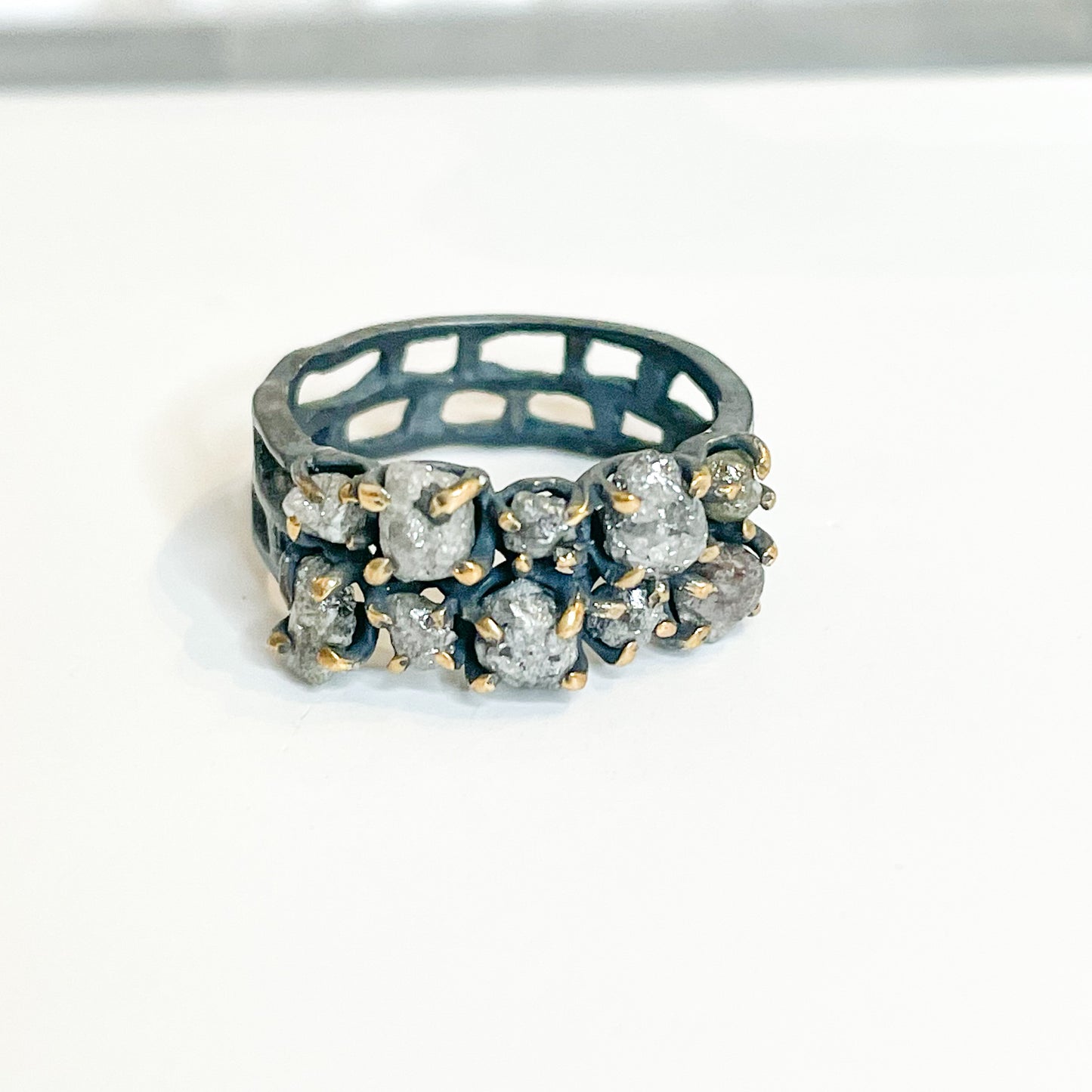 Raw Black Diamond Sized Ring - SSS