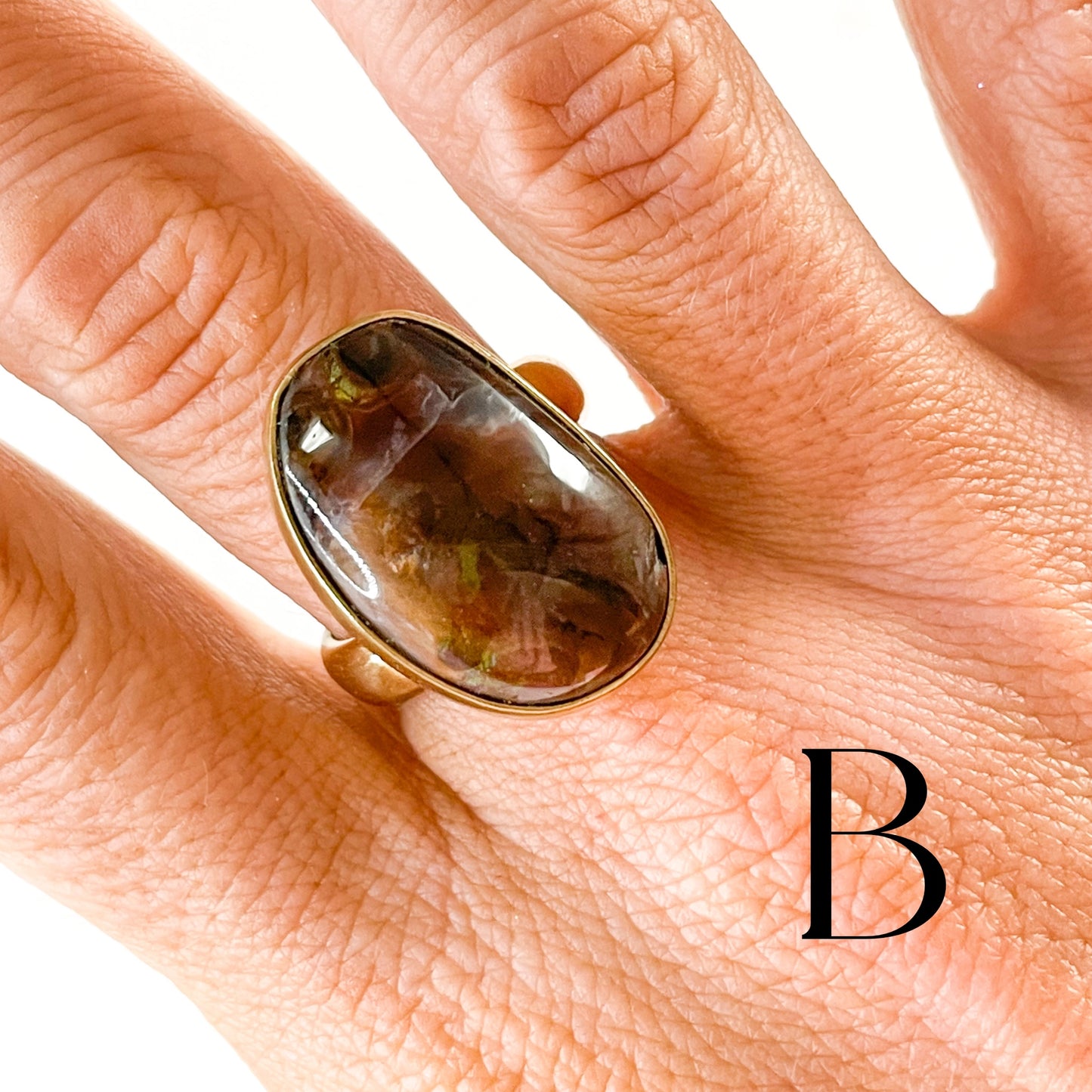 Mexican Fire Agate Ring - Alchemia