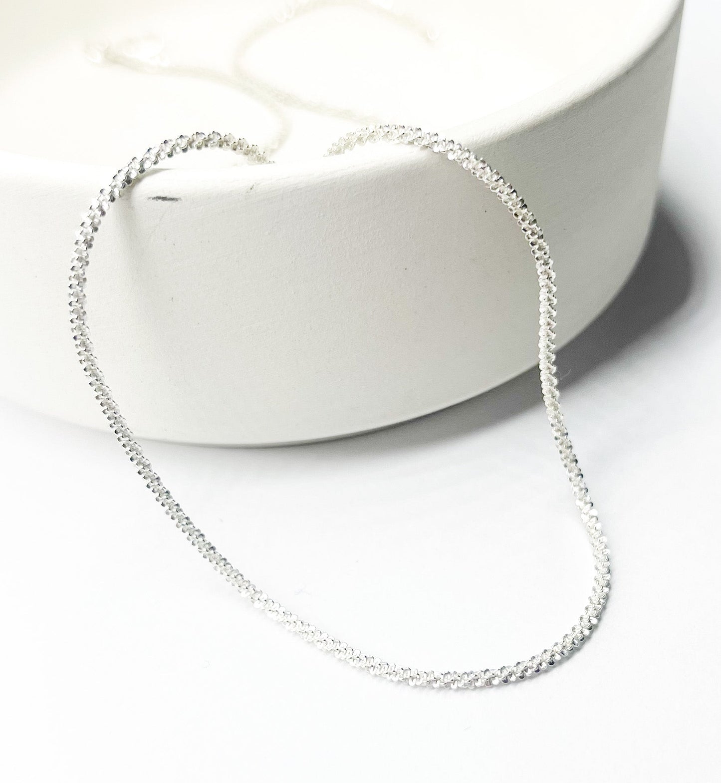 High Shine Double Diamond Wheat Chain