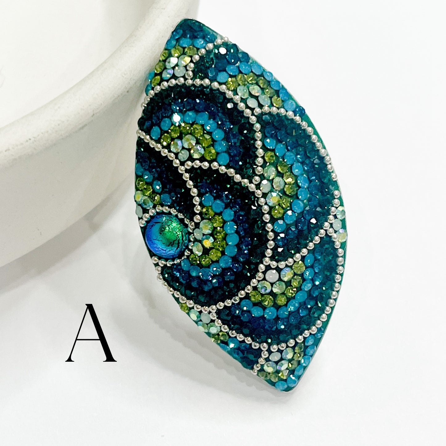Statement Mosaic Marque Rings - Solid sterling Silver