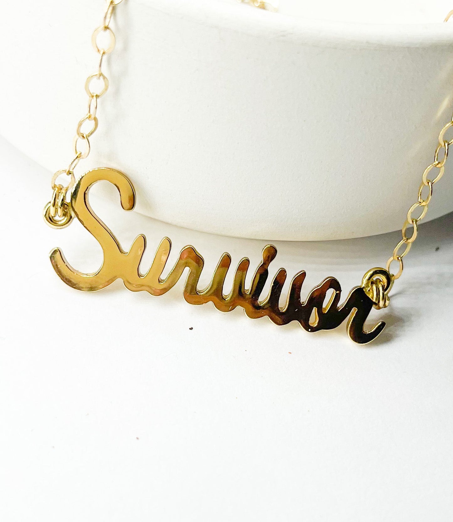 Survivor Word Necklace - Alchemia