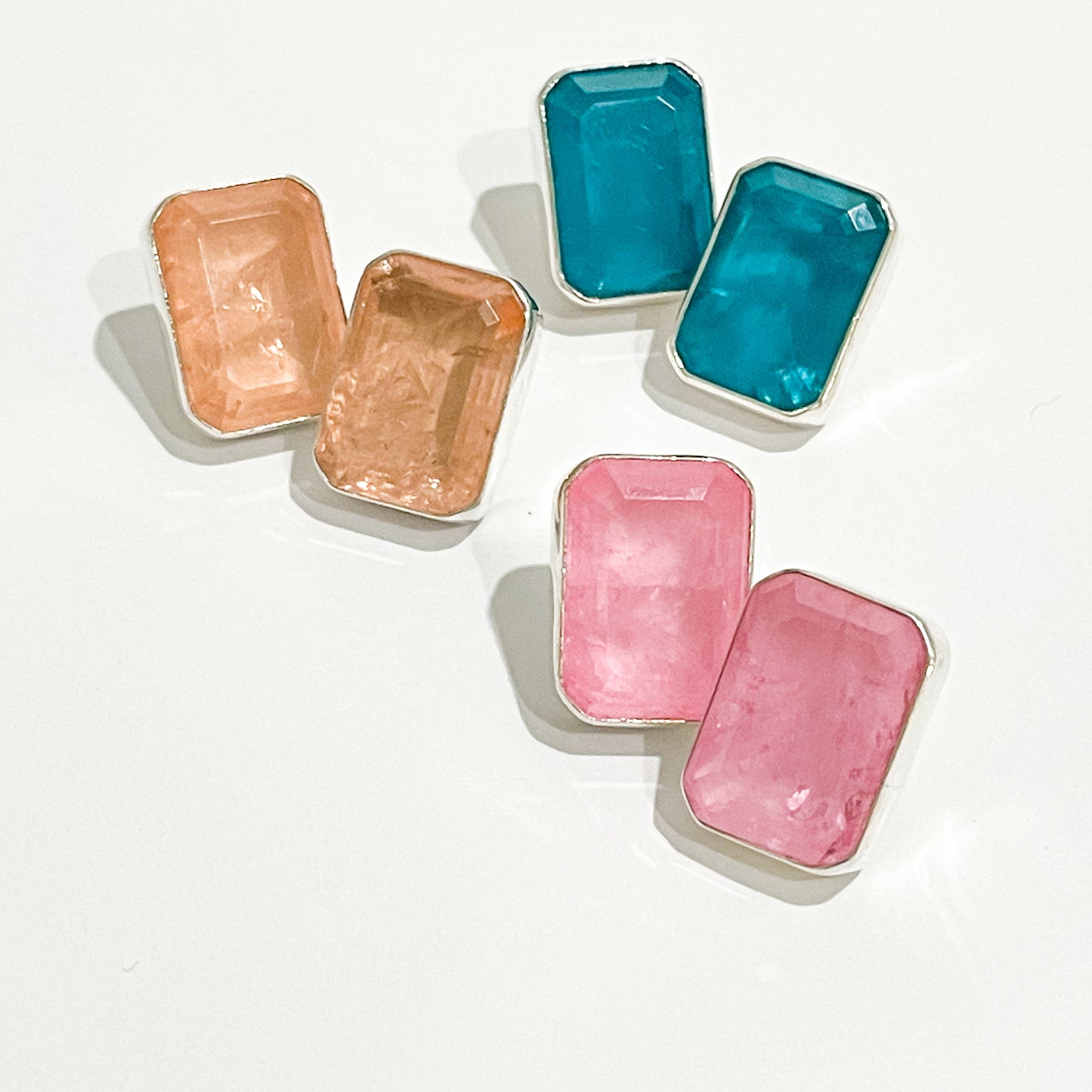 Bubble Gum Studs - Solid Sterling Silver