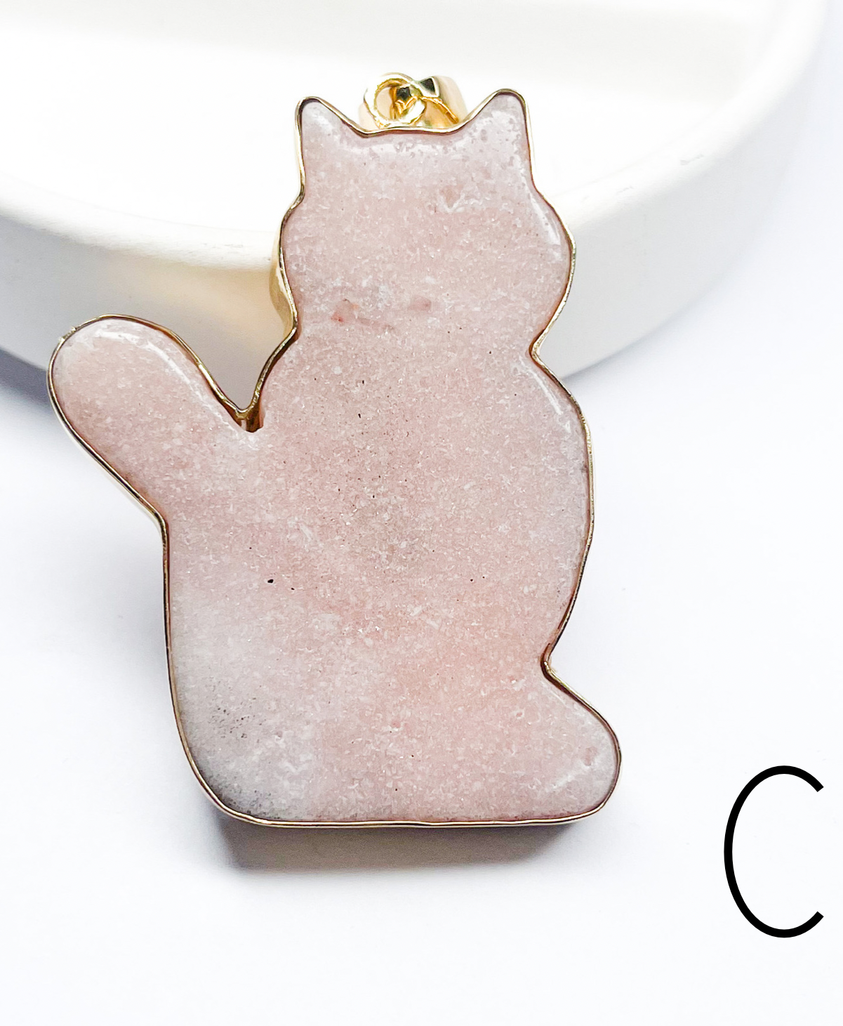 Pink Amethyst Cat Pendants - Alchemia