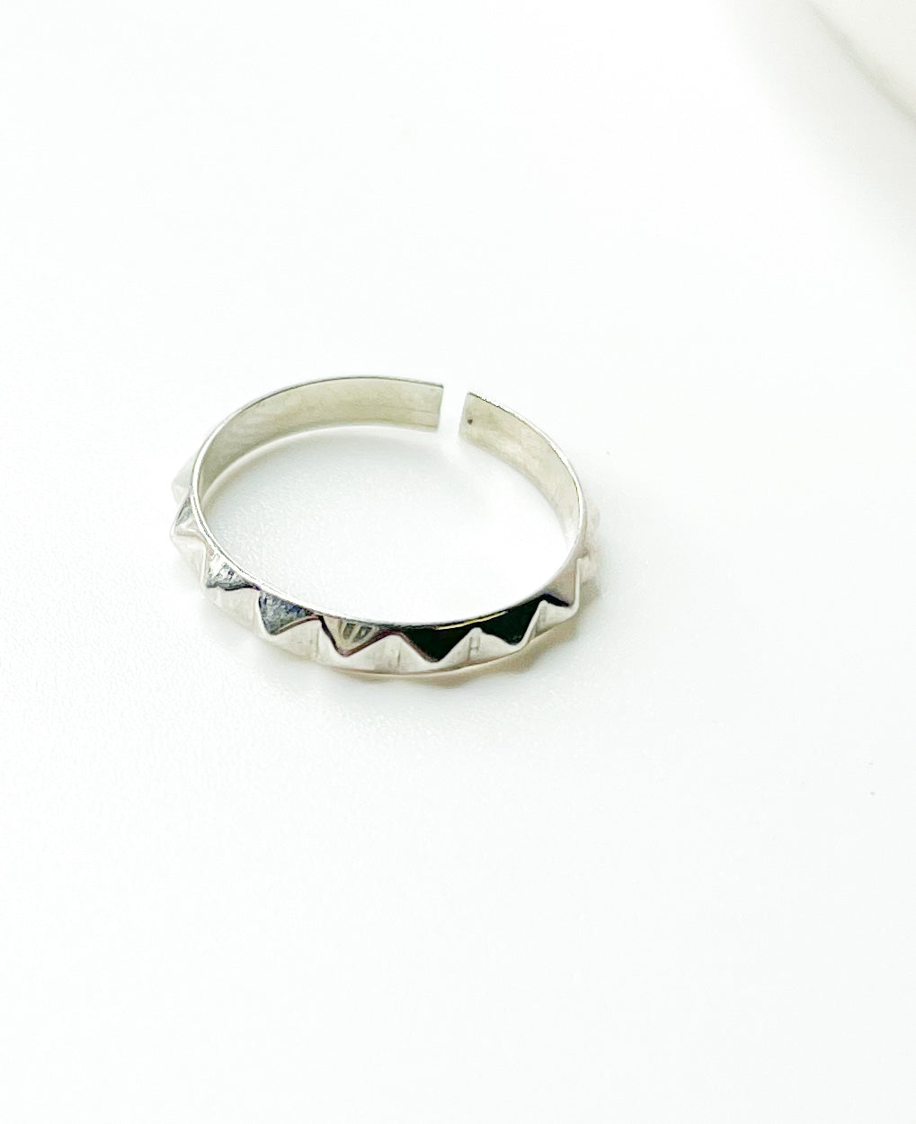 Spike Solid Midi Ring - Both Metals