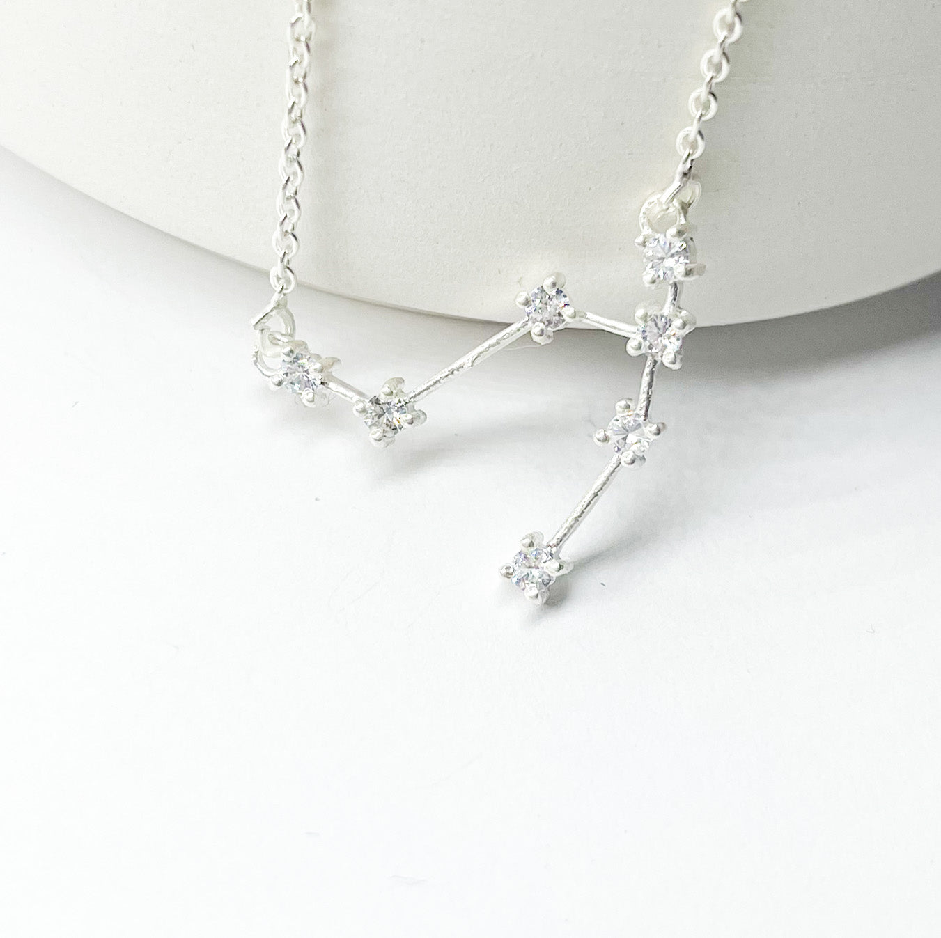 Gemini Zodiac Necklace - Silver