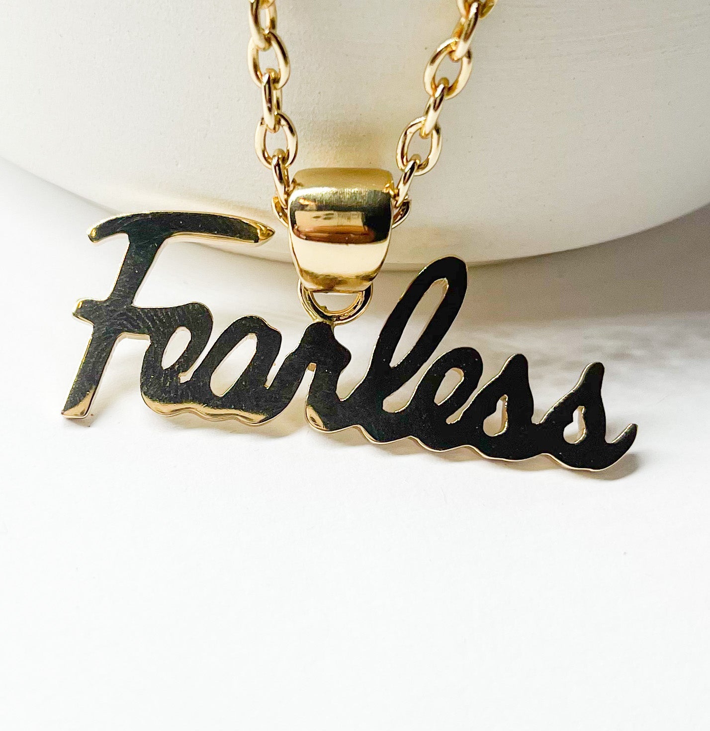 Fearless Word Pendant - Alchemia