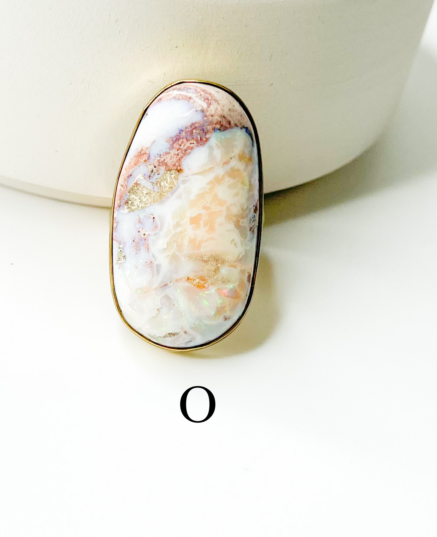 Mexican Fire Opal Adjustable Ring - Alchemia
