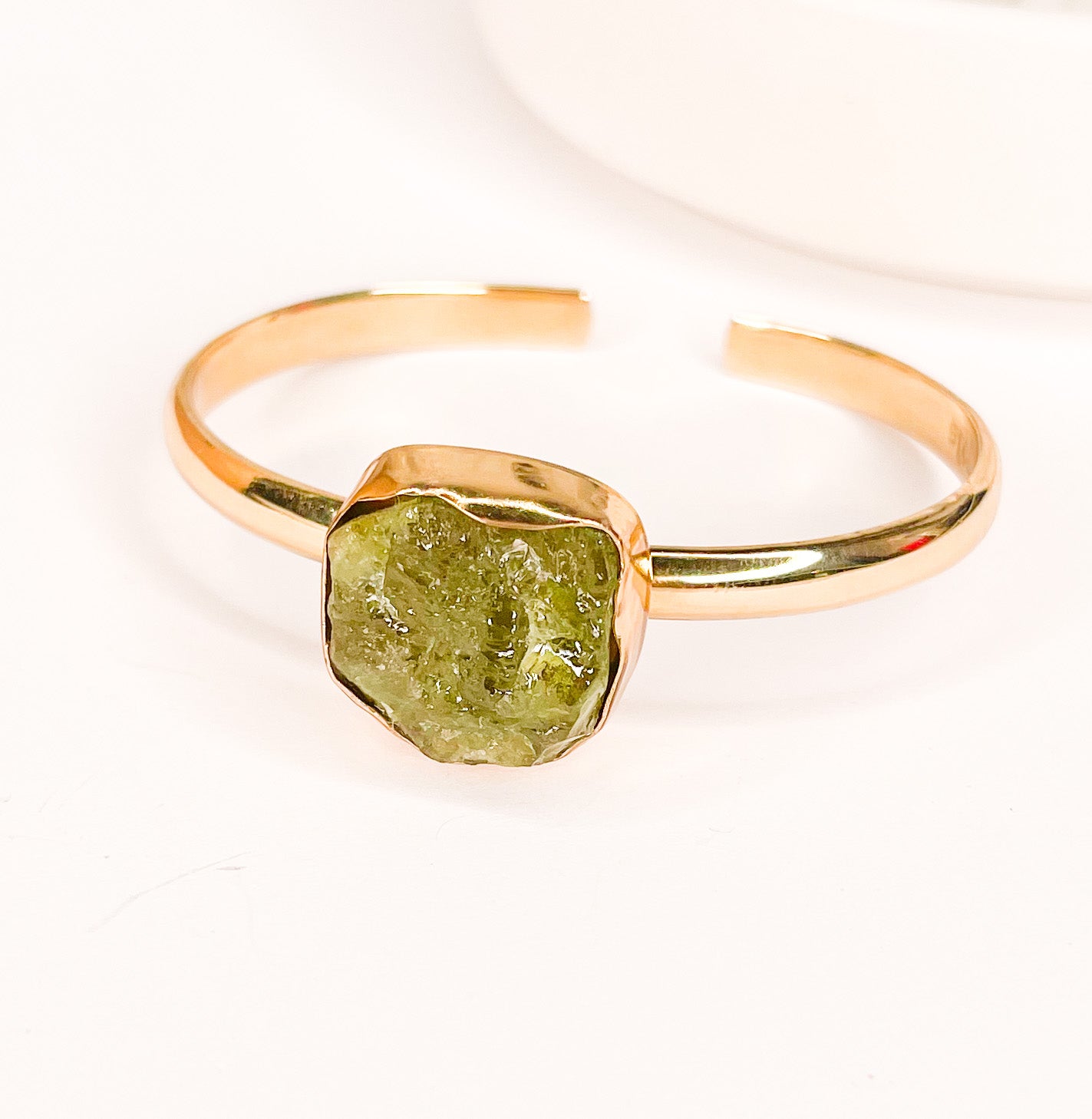 Green Garnet Mini Cuff - Alchemia