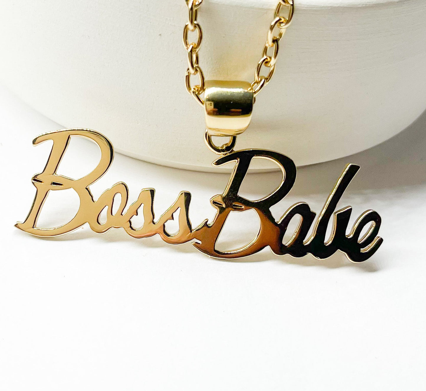 Boss Babe Word Pendant- Alchemia