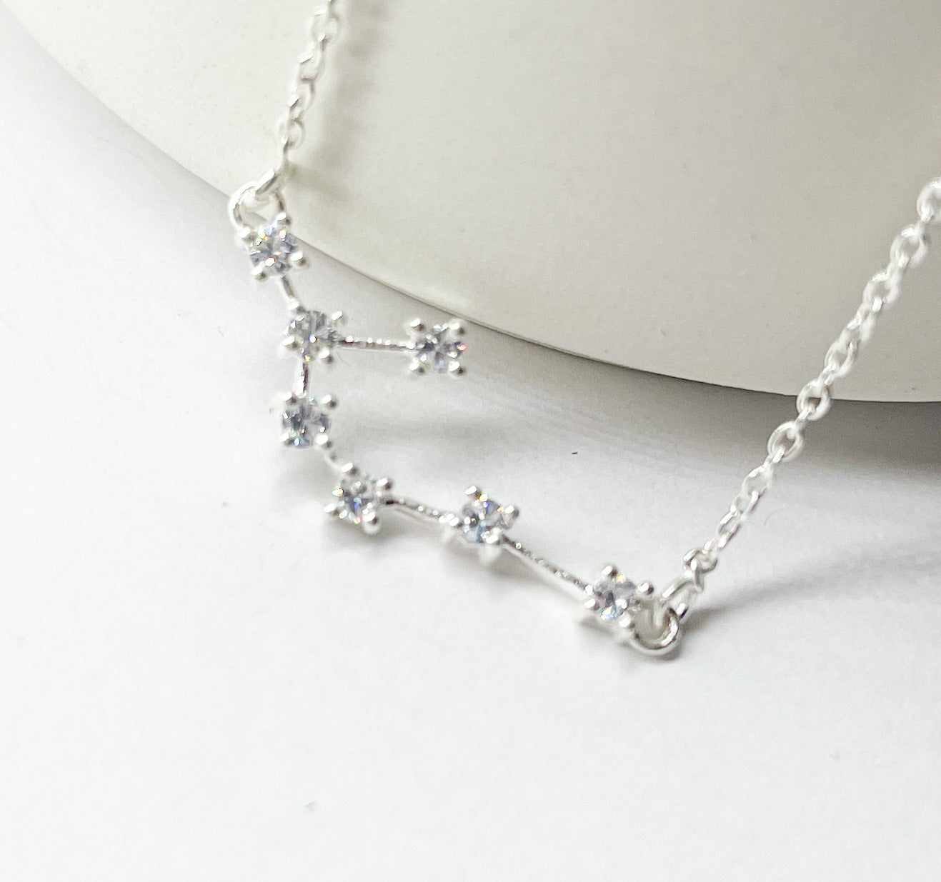 Cancer Zodiac Necklace - Silver