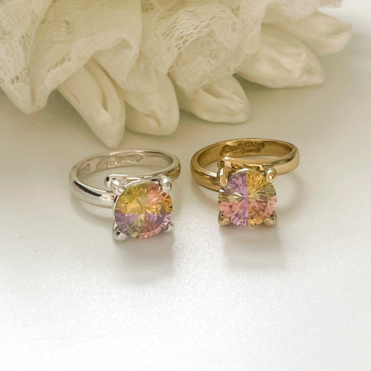 Rainbow CZ Collection - Both Metals