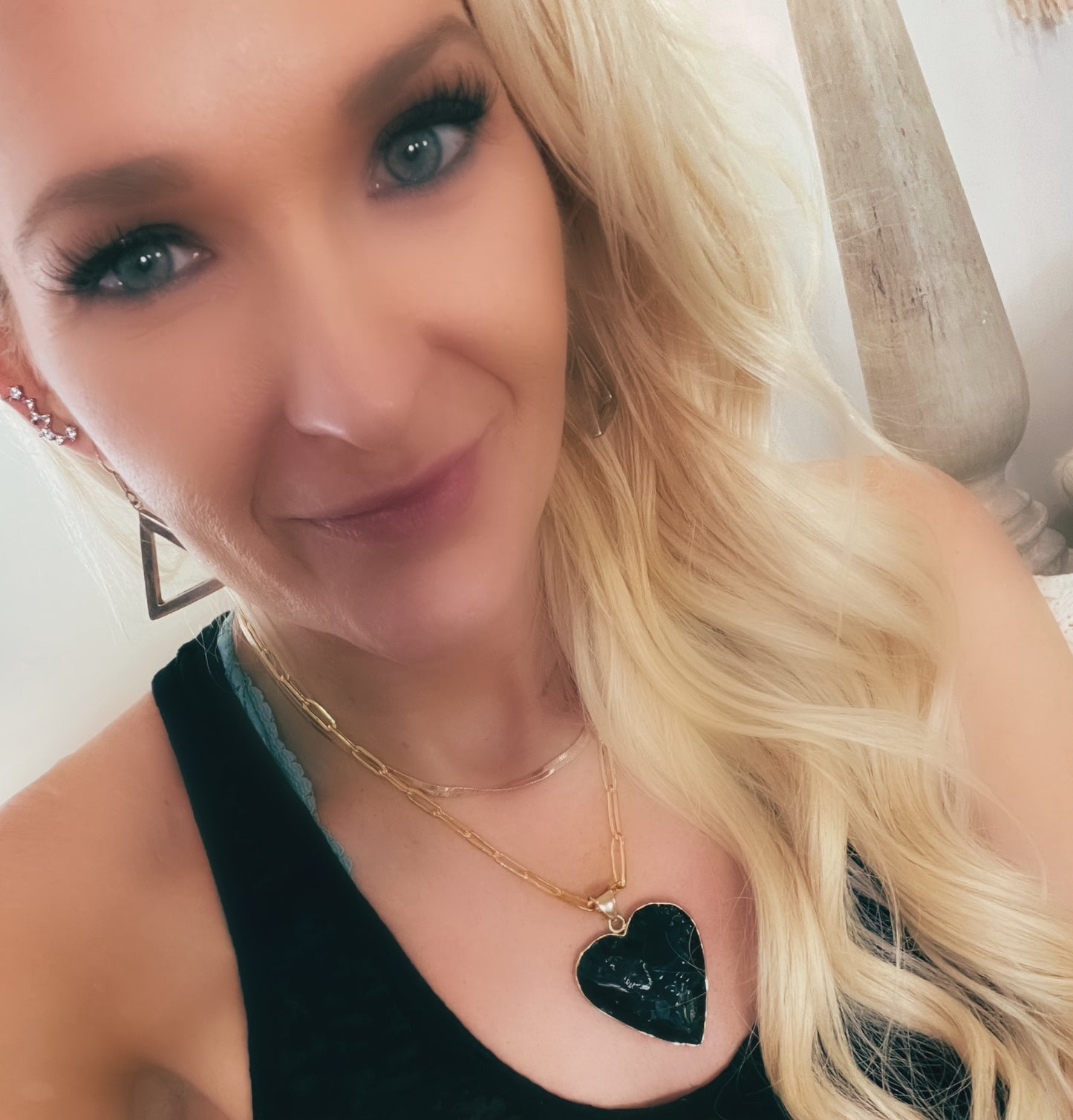 Obsidian Heart Pendant - Alchemia