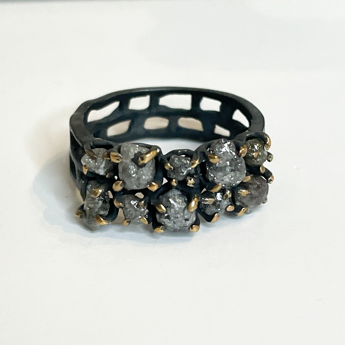 Raw Black Diamond Sized Ring - SSS