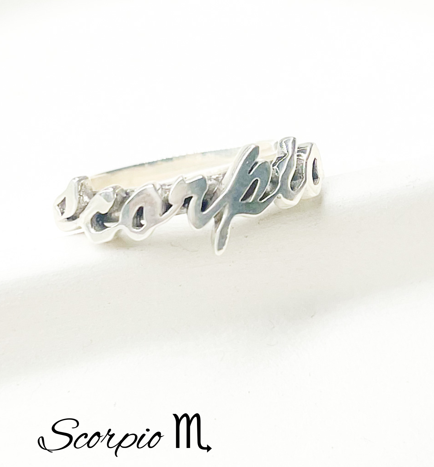 Zodiac Rings - Solid Sterling Silver