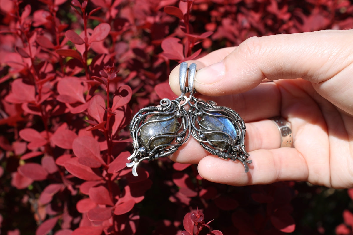 A person holding a piece of metal in their hand