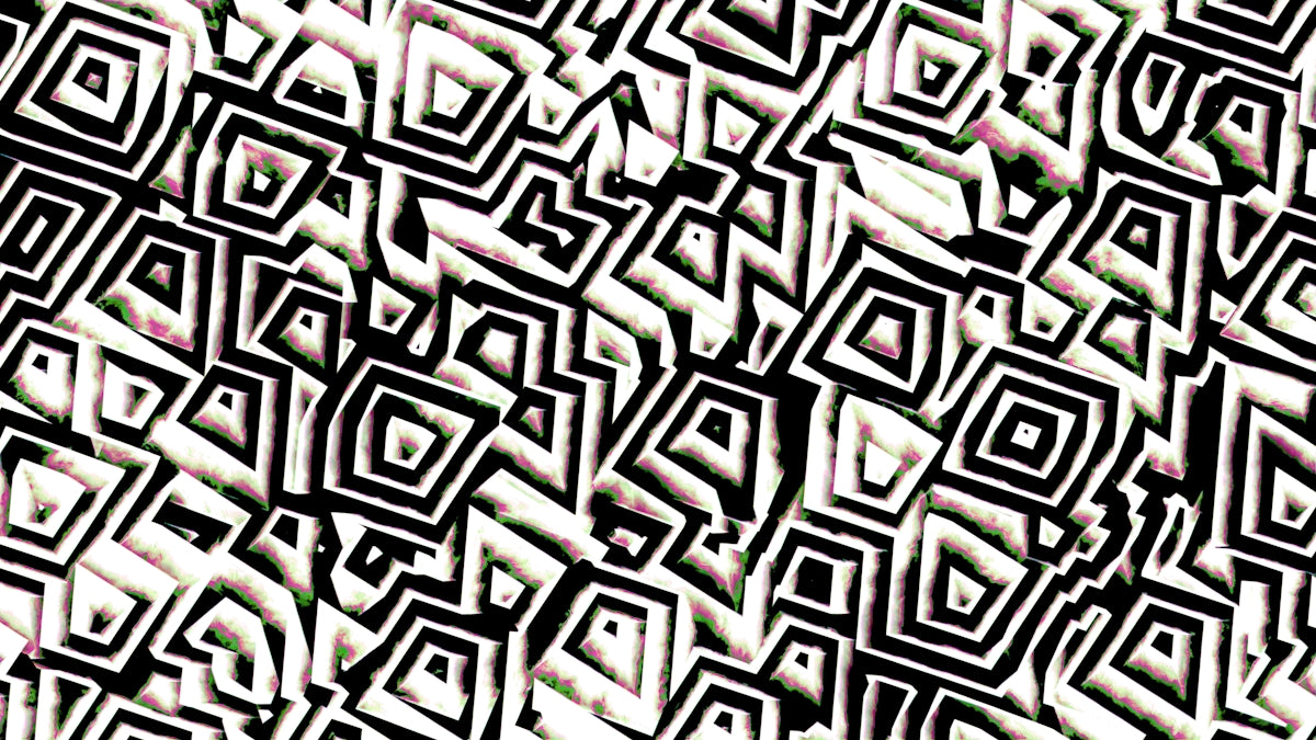 Geometric black and white abstract pattern