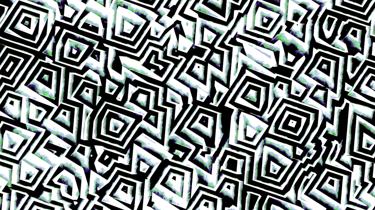 Abstract black and white geometric pattern