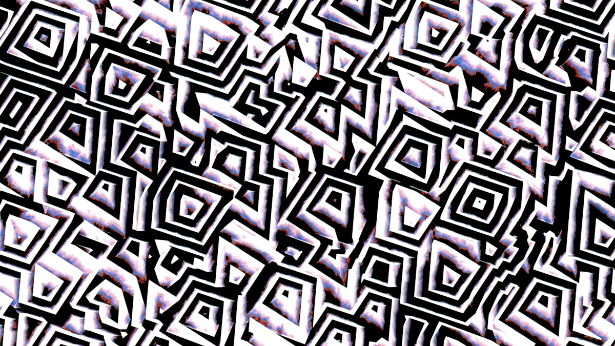 Abstract black and white geometric pattern