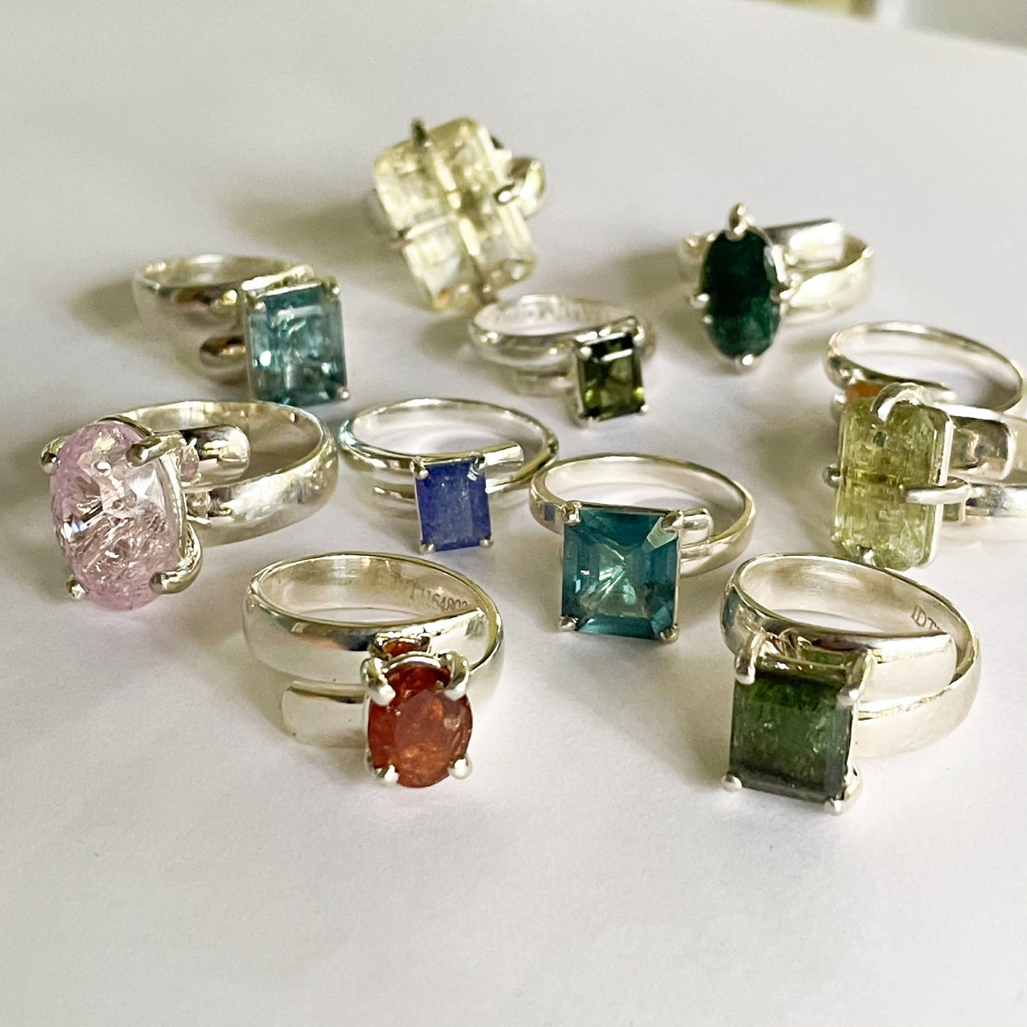 Certified Natural Stone Rings