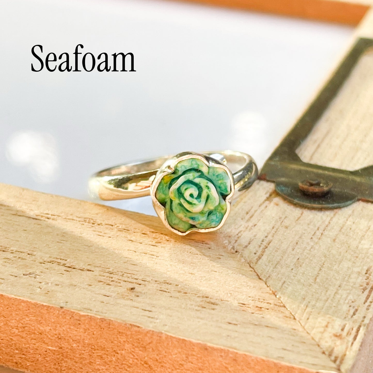 Colorful PIXIE Flower Ring - Solid Sterling Silver